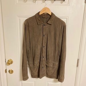 Men’s ALL SAINTS brown SUEDE light jacket.